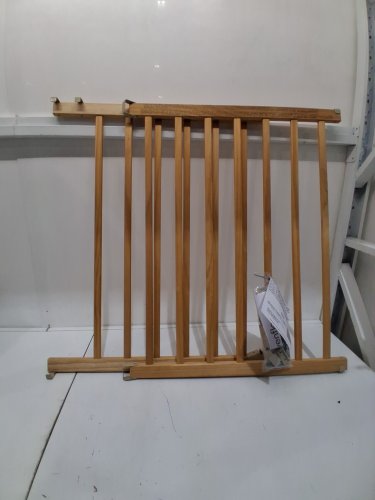 EVENFLO WALK-THRU TOP OF STAIRS extra wide BABY & PET GATE - 32" x 30" - 48" - NATURAL WOOD brown (MODEL: 1050500 1050) image 3