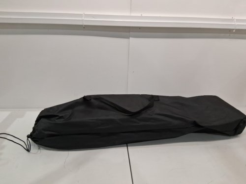 atorpok camping cot with carrying case - 78" x 31" x 18" - black with stripes (model: JGTW-L) image 3