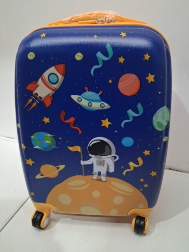 2PC COSTWAY Kids Luggage Set Rolling Suitcase & Backpack - BLUE - (MODEL:BG51209) image 5