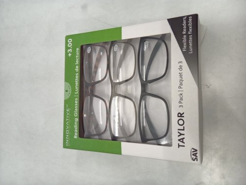 3PK Innovative Eyewear TAYLOR Reading Glasses - +3.00 - Assorted Designs (Model: 8855300) image 2