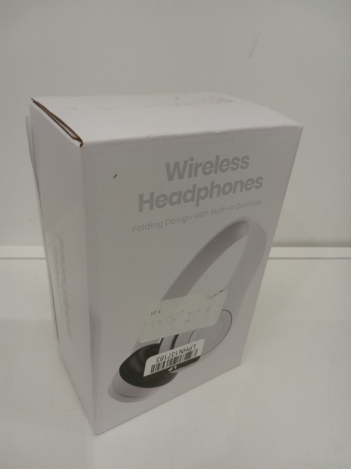 Gems Wireless Over-Ear Folding Headphones with Built in Controls - White image 2
