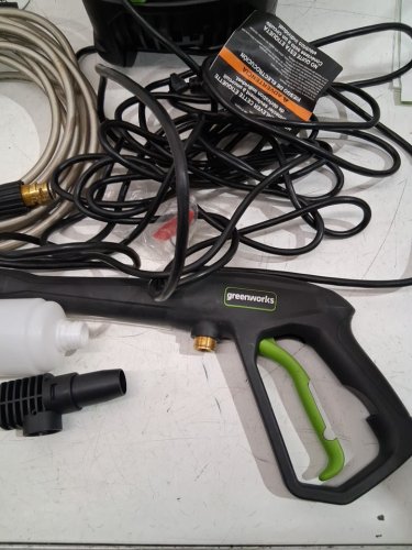 GREENWORKS COMPACT PRESSURE WASHER - 1.2GPM/13AMP/1500PSI - BLACK/GREEN (MODEL: GPW1501) image 8