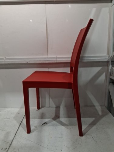 ARETA plastic stacking dining chair - 35" x 17" - red - (model:1011751) image 4