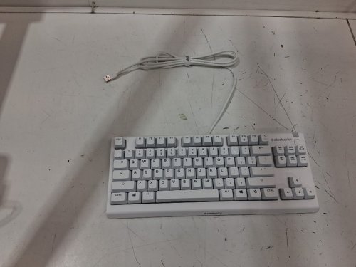 steelseries apex 3 tkl WIRED rgb gaming keyboard WITH WHISPER QUIET SWITCHES - white (model: KB-00015) image 3
