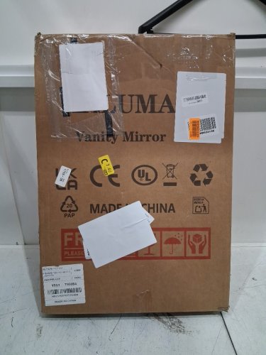 rounded halumao vanity mirror with lights & small magnification mirror - 3 light settings - 16" x 23.5" - white (model : B0DZGPS7M9 / BRY-4060) image 2