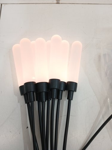 4PK AURORA LIGHTING OUTDOOR SOLAR FIREFLY CLUSTER LIGHT - 3" X 3" X 28" - 25LM - MULTICOLOURED/BLACK (MODEL: 1938050) image 4