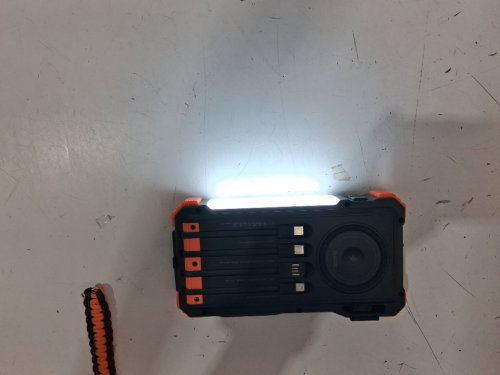 BLAVOR Solar Power Charging Power Bank With Built-In Cables And Wireless Charging - 20000mAh, 20W Fast Charging - Black/Orange - (Model: PN-W39) image 3