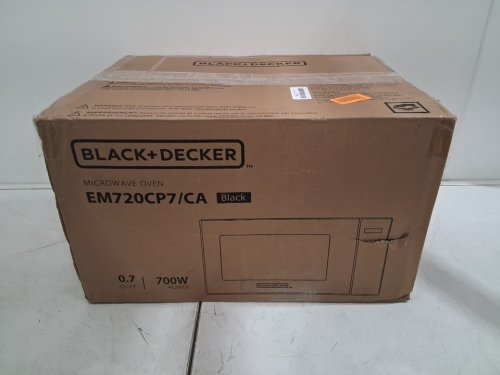 BLACK + DECKER 10 POWER LEVEL COMPACT COUNTERTOP MICROWAVE - 0.7 CU.FT / 700W - BLACK (MODEL: EM720CP7/CA) image 2