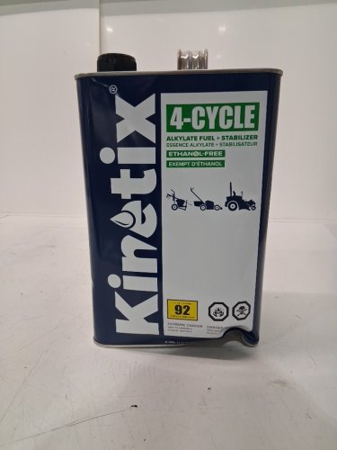 kinetix 4-cycle alkylate fuel + stabilizer lubricant - 3.78L - blue image 2