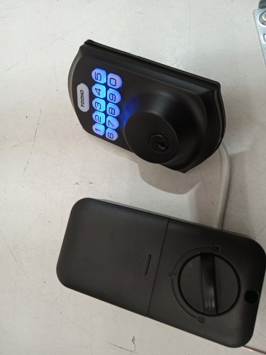 TEEHO KEYPAD DIGITAL DEADBOLT LOCK - MATTE BLACK (MODEL: TE001) image 4