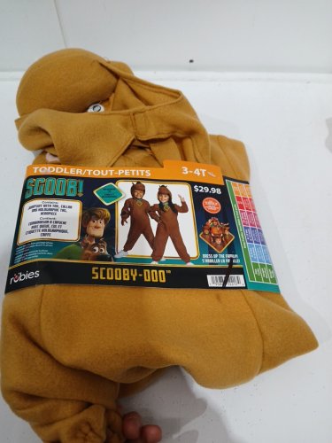 2PC UNISEX KID'S RUBIES SCOOBY DOO SCOOB! COSTUME - 3t-4t- BROWN image 3