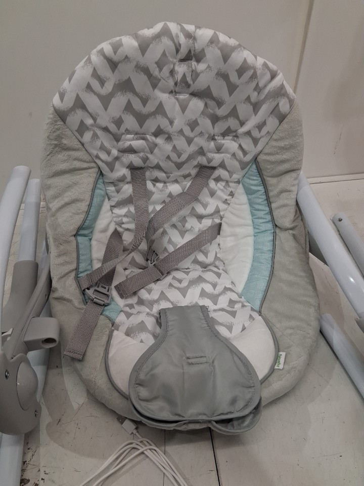 INGENUITY CONVERTME SWING-2-SEAT corded PORTABLE SWING - OM to 9M - RAYLAN FASHION / grey (MODEL: 12189-es) image 4