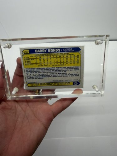 1987 O-PEE-CHEE *VERY RARE* GRAIL BARRY BONDS ROOKIE CARD 320 image 10