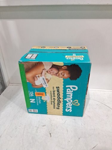 136PK PAMPERS SWADDLERS DIAPERS - NEWBORN SIZE image 2