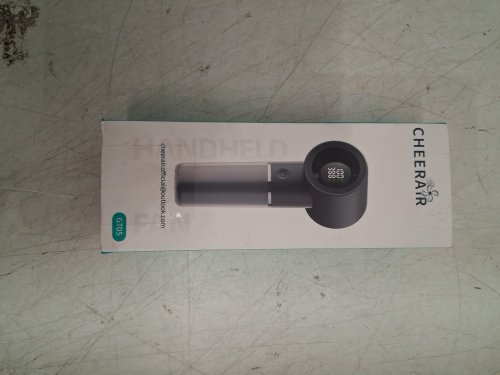 Cheerair Handheld RECHARGEABLE Portable Fan WITH 6-SPEEDS - 6" - BLACK image 4