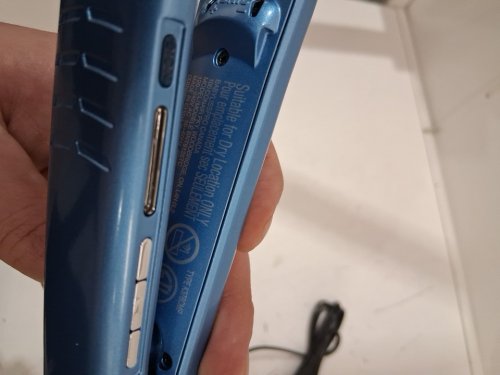 babylisspro nano-titanium and ceramic flat iron - maximum smoothness and shine - 1 1/4" - blue -(model: bnt9125tc). image 5