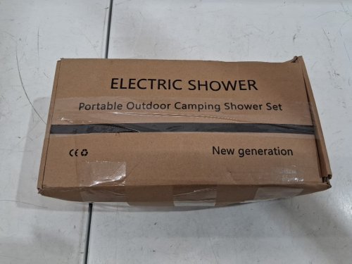 PORTABLE electric CAMPING SHOWER WITH collapsible bucket - 1500w / 20l bucket - BLACK/grey image 5