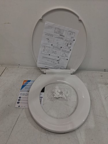 Garvee Soft Close Comfortable Ergonomic Design Toilet Seat - ROUND - 17'' - WHITE (MODEL: PHO_11GXF0S9) image 3