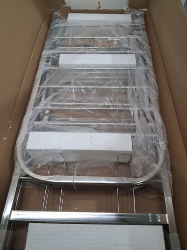 Heavy Duty Rust-Resistant Foldable Laundry Drying Rack with Wheels - 71" - stainless steel image 4