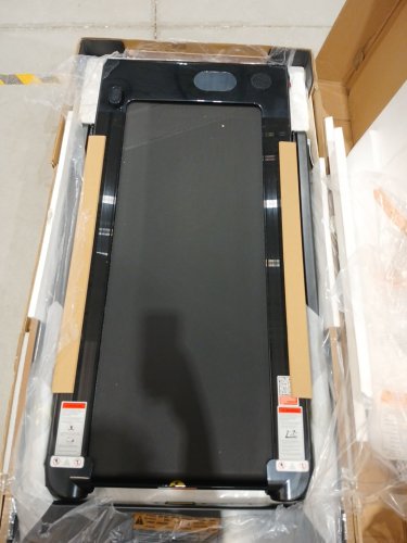 costway Folding Walking Pad Treadmill with Remote Control and LED Display - 2.2HP - 7.5MPH - black (model: sp37914us-bk) image 3