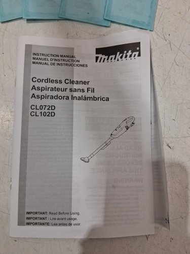 MAKITA LXT CORDLESS VACUUM CLEANER WITH HIGH-PERFORMANCE FILTER (TOOL ONLY) - 7.2V - (MODEL:	CL110DWI ) image 3