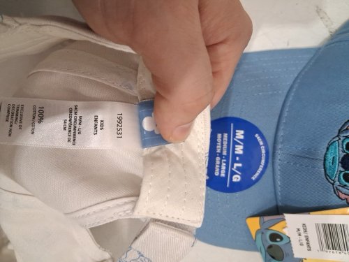 2PK GIRL'S Disney stitch baseball cap hats - medium/large - blue/white (style: 1992531) image 3