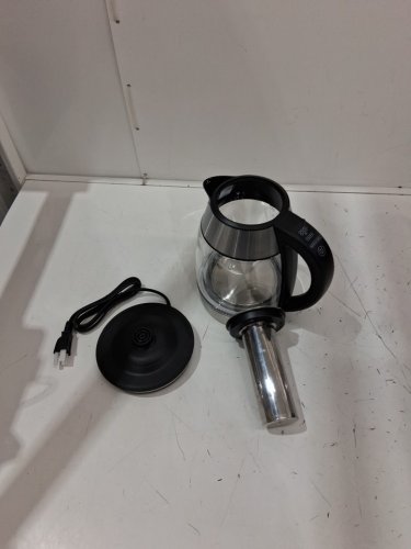 Chefman Dual-Glass Cool-Touch Digital Kettle with Adjustable Temperature and Removable Tea Infuser - 1.7L Cap - stainless steel/black (Model: RJ11-17-CTI-DG-CA-CO / 1992747) image 4