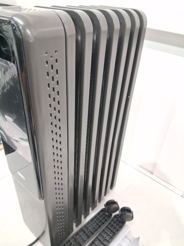 DREO electric Oil-filled radiator Heater with remote control - 1500w - dark Grey (Model: DR-HSH010) image 7
