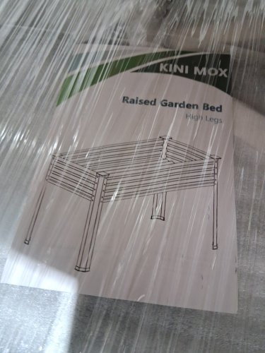 kini mox Raised Garden Bed with high legs - 4ft x 2ft x 2.5ft - Silver image 4