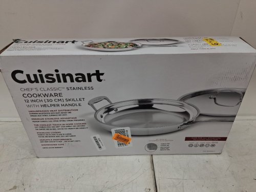 CUISINART CLASSIC COLLECTION SKILLET WITH LID - 12" - stainless steel (model : 722-30hsslc) image 2