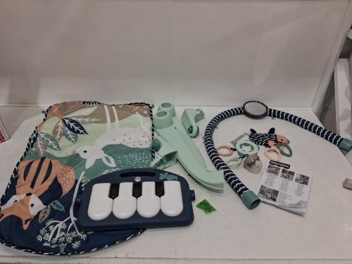 4-in-1 Fisher-Price Baby Playmat Kick & Play Piano Gym - navy blue/ moonlight (model: jmn75) image 3