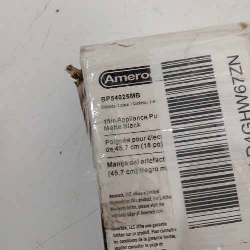 Amerock APPLIANCE PULL BAR - 18" - BLACK - (MODEL: BP54025MB) image 4