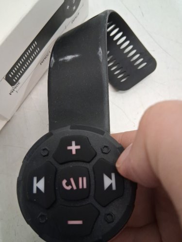 Wireless smart control button for steering wheel - black image 3