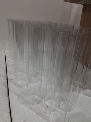 8PK 5 arm acrylic candelabra centerpiece - 26.5" x 8.5" - clear image 11