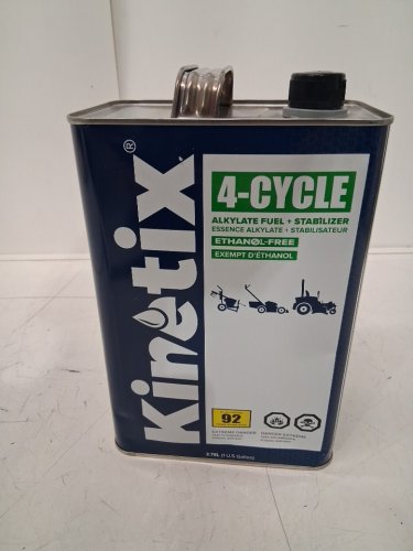 kinetix 4-cycle alkylate fuel + stabilizer lubricant - 3.78L - blue image 3