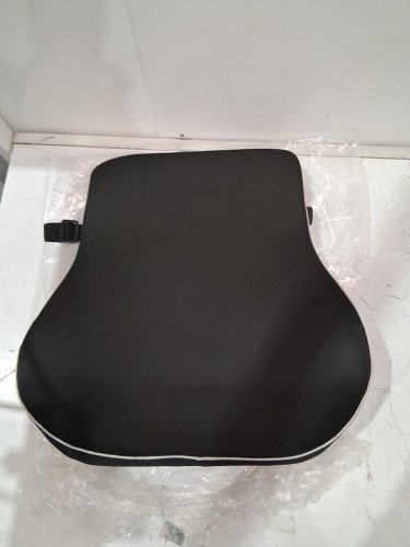 OBUSFORME LUMBAR SUPPORT ERGONOMIC MEMORY FOAM BACK REST WITH DUAL ADJUSTABLE STRAPS - BLACK (MODEL: CU-BLKRM-CA) image 3
