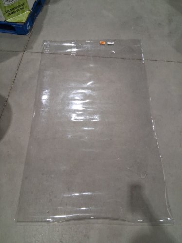 Waterproof pvc Table Cover Protector mat - 42" x 72" - clear/ white image 2