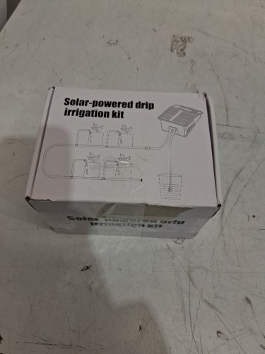 Solar powered Automatic Drip Irrigation Kit - up to 10 Pots - 32 feet - black/white (model: sop17) image 2