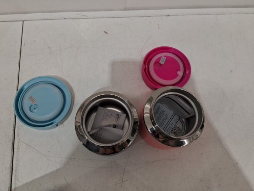 2pk thermoflask insulated food jars - 20oz - pink/blue (model: 1759351) image 4