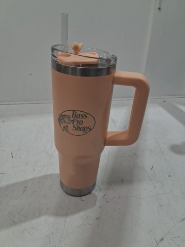 Bass Pro Shops Mug with Slider Lid and Straw - 30oz- Apricot Ice image 2