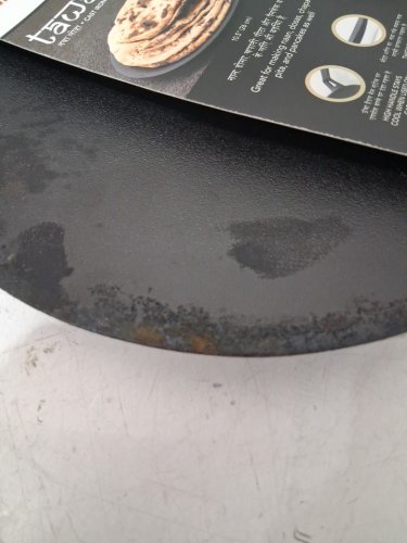tfal maharaja cast iron flat tawa cool touch handle and induction safe - 10.5" - black (model: ‎T211T02) image 4