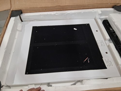 fredees vanity desk with glass top, rgb mirror, & charging station - white/black - (model: 85010-25) image 10