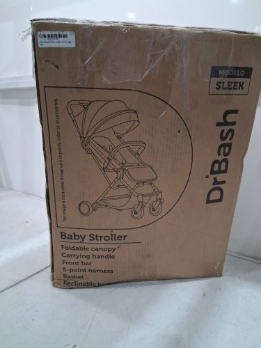 DrBash Compact Fold Baby Stroller - Black (Model: 309 / sleek-blk) image 2