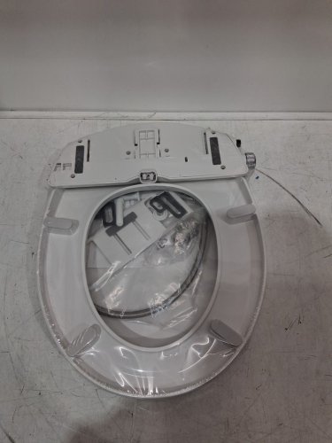 BRONDELL SWASH ECOSEAT NON-ELECTRIC SLOW-CLOSE BIDET TOILET SEAT - FITS ROUND TOILETS 18"-19.5"/5.5"-8" BOLT SPREAD - WHITE (MODEL: CANS101-EW) image 4