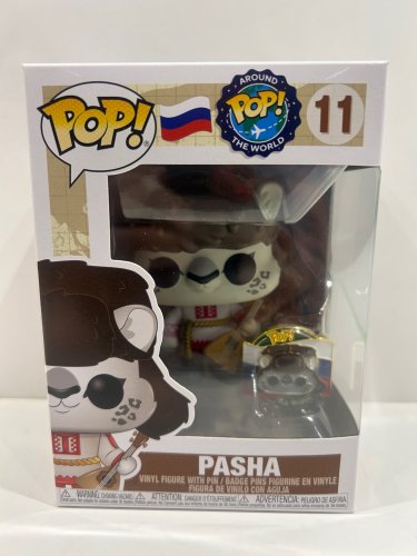 Funko pop! around the world - pasha vinyl figure with pin (#11) image 2