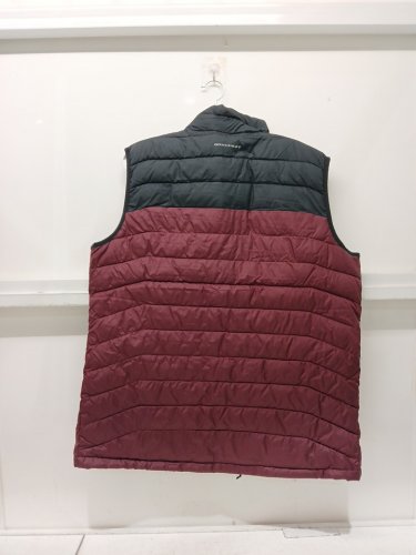 MENS COLUMBIA powder lite vest - large - black/burgundy (style: 1748031) image 6