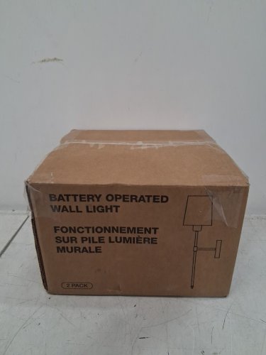 2PK Wireless LED BULB Wall Sconces - BLACK image 2