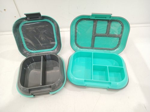 2PC BENTGO CHILL LUNCH BOX AND MINI BOX CONTAINERS WITH ICE PACKS - GREEN/GREY (MODEL: 1997883) image 3
