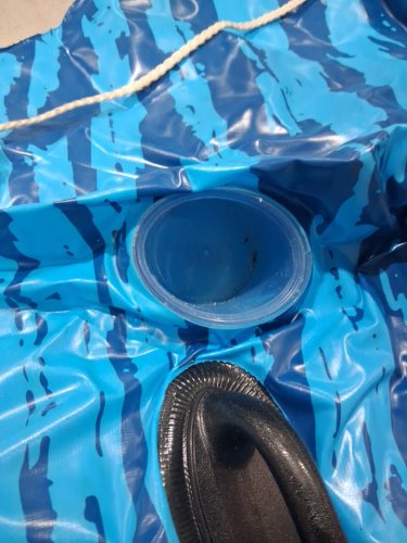 2pk H2OGO! River Sport Tubes with cup holders - blue/orange/white image 3