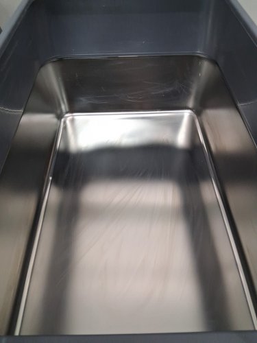 2PK Pongnas Stainless Steel Litter Box - 9" x 6.5" - grey (model: Pongnas547bmgvns9-12) image 5